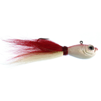 Spro SW Bucktail Jig 1oz Red White 6/0