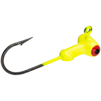 Mr Crappie Sausage Head Jig Head 1/16 oz Chartreuse 6/ct