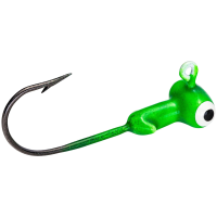 Mr Crappie Sausage Head Jig Head 1/16 oz Limetreuse 6/ct