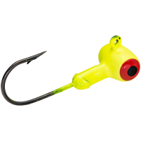 Mr Crappie Sausage Head Jig Head 1/8 oz Chartreuse 6/ct