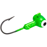 Mr Crappie Sausage Head Jig Head 1/8 oz Limetreuse Orange 6/ct