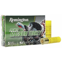 Remington Premier Magnum Turkey High Velocity Turkey Loads 20 ga 3" 1-1/8 oz #5 1300 fps 5/ct