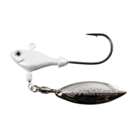 Fish Head Spin Jighead Lure 1/4 oz 2/0 Pearl White