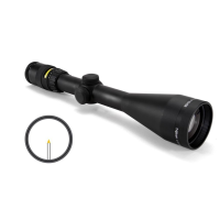 Trijicon Accupoint Rifle Scope - 2.5-10x56mm Amber Triangle 37.6-10.1' 4.1-2.8" Matte
