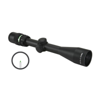 Trijicon Accupoint Rifle Scope - 3-9x40mm Green Triangle Post Reticle w/BAC 33.8-11.3' FOV 3.6-3.2" ER Matte