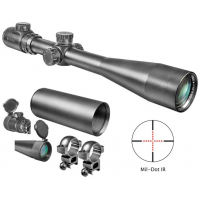 Barska IR SWAT Rifle Scope - 6-24x44mm 30mm Illum Mil-Dot Reticle Matte