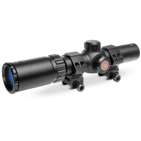 Truglo Tru-Brite 30 Hunter Rifle Scope - 1-4x24mm 30mm CIR Rings Matte Black