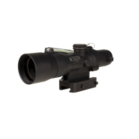 Trijicon Compact ACOG 3x30 Rifle Scope Green Chevron .223/62gr. Illuminated Black w/ Mount
