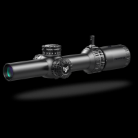 Swampfox Arrowhead LPVO Series Rifle Scope 1-6x24 30mm SFP Guerilla Dot MOA IR Black
