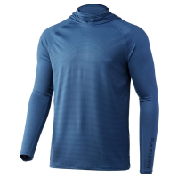 Huk A1A Performance Hoodie Titanium Blue M