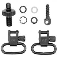 Grovtec Shotgun Locking Swivel Set for Mossberg 500 12 ga Black