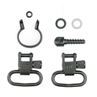 Grovtec One Piece Barrel Band Swivel Sets .645" to .660" Black