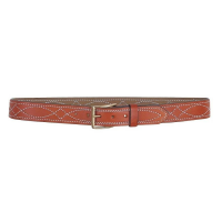 DeSantis Fancy Stitch Lined Belt 1.5" Tan Size 40