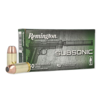 Remington Subsonic Handgun Ammunition .45 Auto 230gr FNEB 830 fps 50/ct