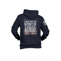 Nine Line Reread Not Rewritten Hoodie Navy S