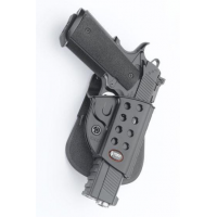 Fobus Evolution Series Paddle Holster For Springfield 1911 w/ Rail in Black Right Hand