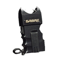 Sabre Stun Gun - 400,000 Volt On/Off Wrist & Belt Clip Black