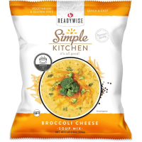 Readywise Simple Kitchen Broccoli Cheese Soup Single Pouch 17 Servings