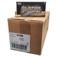 BLAZER 40 S&W - BRASS 180GR FMJ AMMO 1000RD CASE