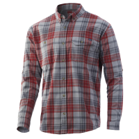 Huk Rutledge Fishing Flannel Volcanic Ash XL