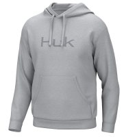 Huk Huk'd Up Logo Long Sleeve Hoodie Harbor Mist S