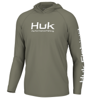 Huk Vented Pursuit Long Sleeve Hoodie Moss 2XL