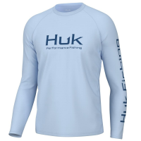 Huk Vented Pursuit Long Sleeve Shirt Ice Water S