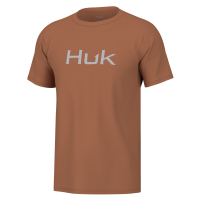 Huk Logo Short Sleeve Shirt Sunburn S