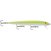 Rapala Original Floating Lure 11 Crankbait 4-3/8" 3/16 oz Silver Fluorescent Chartruese