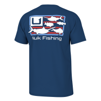 Huk Trophy Flag Short Sleeve Shirt Set Sail S