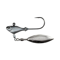 Fish Head Spin Jighead Lure 1/4 oz Smokin Shad