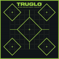 TRUGLO TRU-SEE Self Adhesive Targets - 5 Diamond 12x12 Green 12 Pack