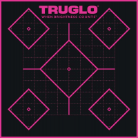 TRUGLO TRU-SEE Self Adhesive Targets - Handgun 12x18 Pink 6 Pack