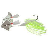 Accent Double Buzz Bait 1/4 Fl Chartreuse White