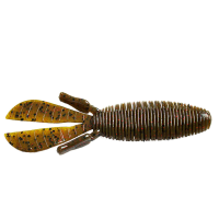 Missile Baits Baby D Bomb 3.65'' Bait Green Pumpkin Red 7pk