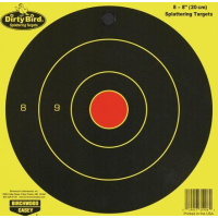 Birchwood Casey Dirty Bird Bulls-Eye Target - 8" Round, 8/Pack