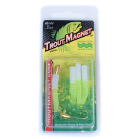 Leland NoLead Trout Magnet Wht/Chart 1/64oz 9pk