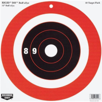 Birchwood Casey Rigid Paper DH Bulls-Eye Target - 12", 10/Pack