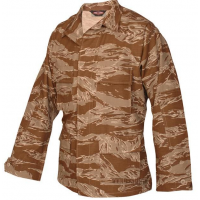 Tru-Spec BDU Coat 100% Cotton Rip-Stop Desert Tiger Stripe XL