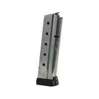 Colt 1911 Gov't/Commander Handgun Magazine Stainless with Base Pad 9mm Luger 10/rd