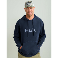 Huk Huk'd Up Logo Long Sleeve Hoodie Naval Academy M