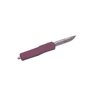 GLFA Medium OTF Automatic Knife 3-1/2" Plain Clip Point Blade Black Cherry