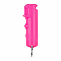 Sabre Pepper Gel with Fast Flip Top Safety and Snap-Clip Keychain Pink