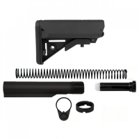 TacFire Mil-Spec Buffer Tube Kit with Stock and Buttpad for AR-15 Black