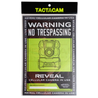 Tactacam No Trespassing Sign 3/ct