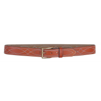 DeSantis Fancy Stitched Belt - Style B27 1-1/2" Height Tan Size 38