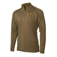 Muddy Nucleus Heated Quarter Zip Long Sleeve Shirt Brown Clay S