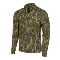 Muddy TR Lightweight Quarter Zip Long Sleeve Shirt Mossy Oak Bottomland S