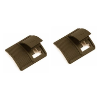 Weaver Short Locking Rail Panel Short - 1.6" Short, 2 pk - Dark Earth