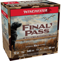 Winchester Final Pass Shotshells 12 ga 3" 1-1/4 oz 1400 fps #1.5 & #BB 25/ct